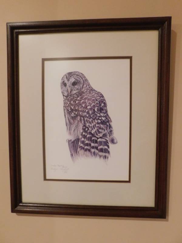 lot 3364 image: Art with Wood Frame