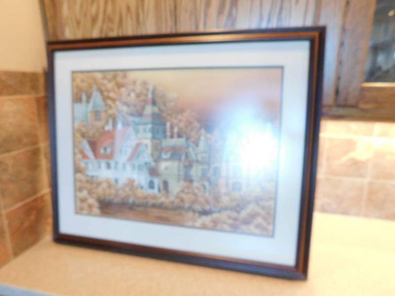 lot 3581 image: Barbara Burnett Wood Framed Art