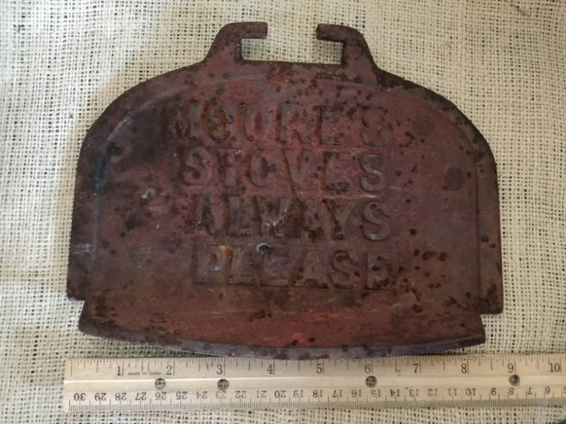 lot 2011 image: Antique Rustic Stove Part - Moores Stoves Always Please