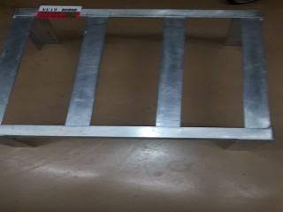 lot 6134 image: Mobile Stand Up 1-Pan Rack, Metal