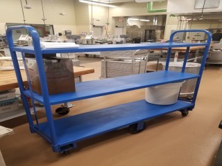 lot 6108 image: Metal Cart On Casters