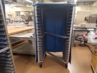 lot 6110 image: Full Sheet Pan Rack On Casters With Cover