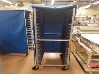 lot 6111 image: Full Sheet Pan Rack On Casters With Cover