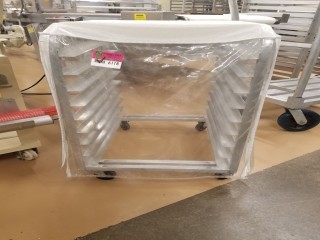 lot 6118 image: Half Size Sheet Pan On Casters With Cover