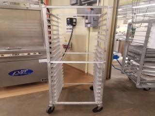 lot 6123 image: Full Sheet Pan Rack On Casters