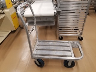 lot 6125 image: Metal Cart On Casters