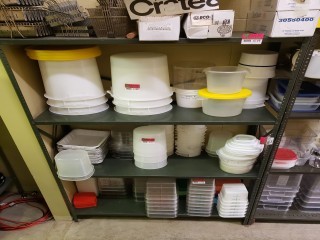 lot 6150 image: Industrial Metal Shelf (Contents Sold Seperatly)