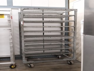 lot 6244 image: 8 Shelf Rolling Rack