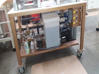lot 6499 image: Rolling Hard Plastic-Top Cooling Table