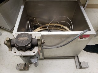 lot 7034 image: Fryer Filter - Stainless Steel Box with Dayton Motor