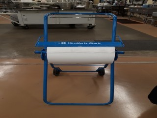 lot 7036 image: Kimberly Clark Mobile Paper Towel Dispensar, Blue