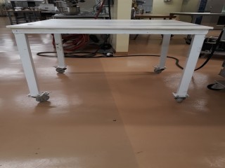 lot 7092 image: Rolling Hard Plastic-Top CuttingBaking Table