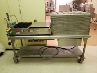lot 7238 image: E.M. Noel English Muffin Maker with Table (Bun Pans Sold Seperatly)