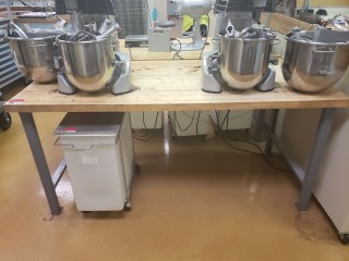 lot 7513 image: Butchers Block Work Station ( Table Only)
