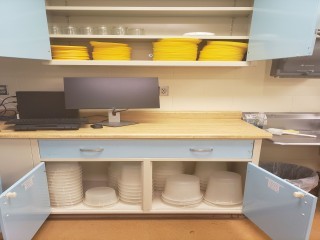 lot 7529 image: Contents of Cabinets (Rubbermaid Containers with Lids)