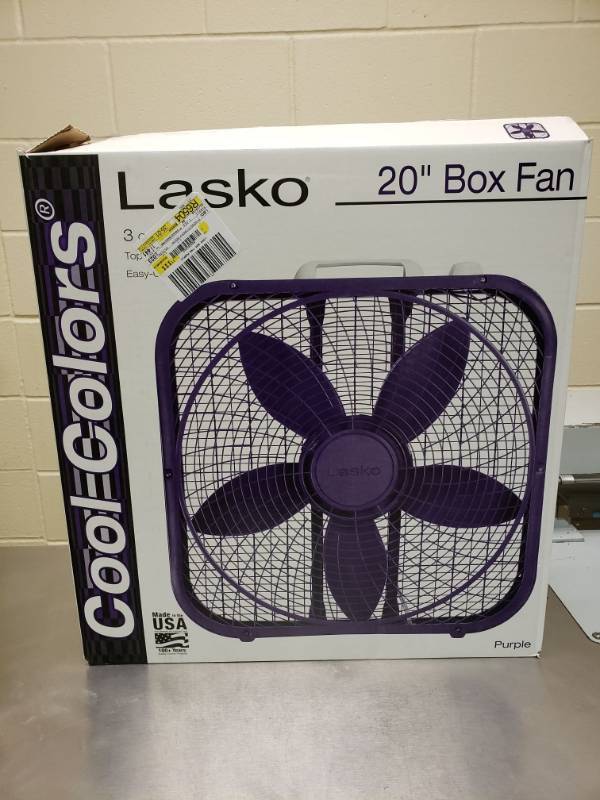 lot 7563 image: 20  Purple Box Fan