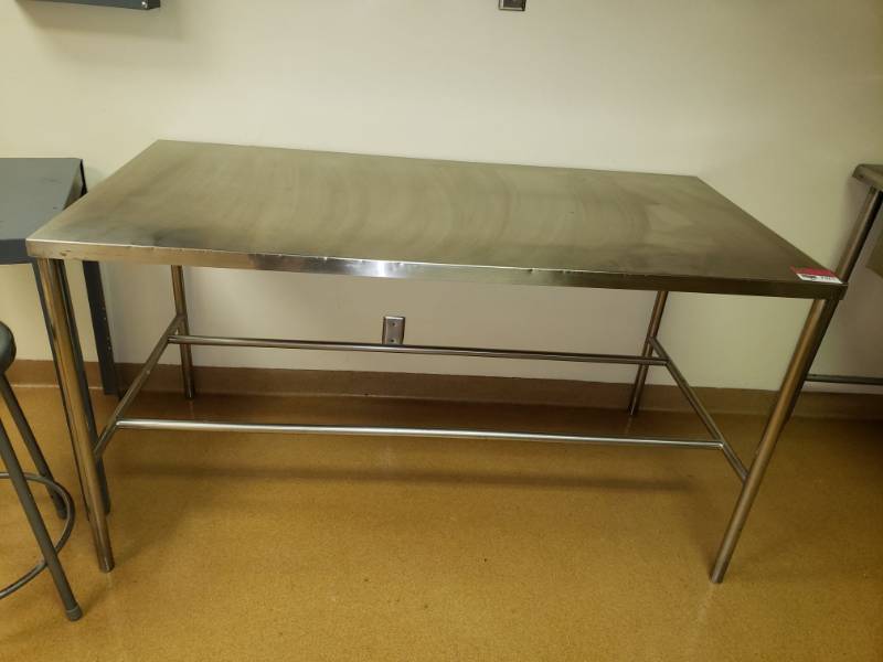 lot 7571 image: Stainless Steel Table
