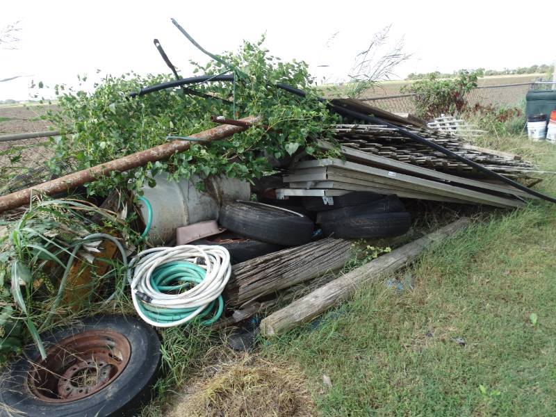 lot 5490 image: Large lot of metal lumber tireswheels & Misc.