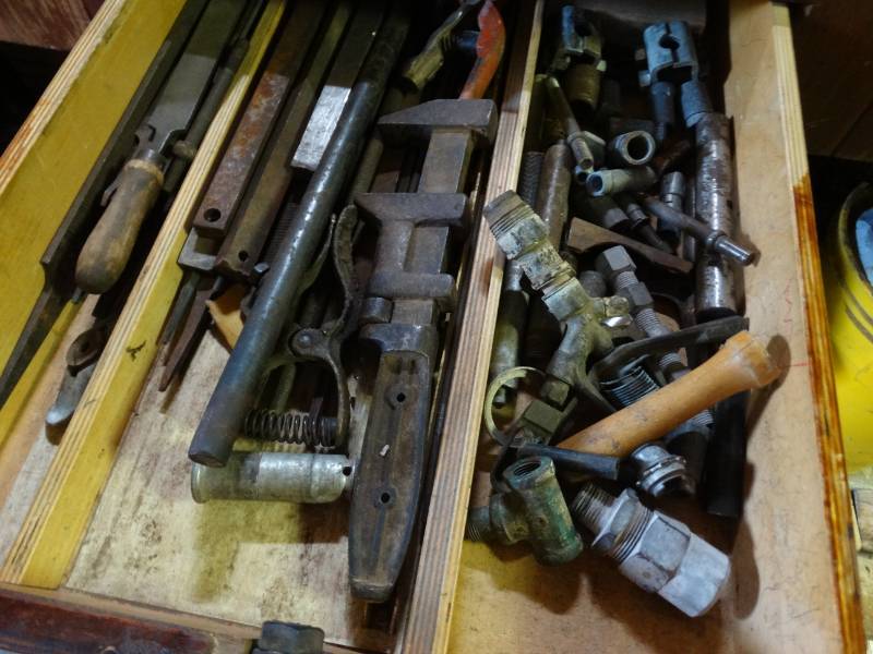 lot 5503 image: Drawer w various hardware tools
