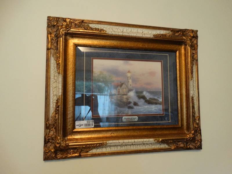 lot 5519 image: Thomas Kincaide  Painter of light framed print