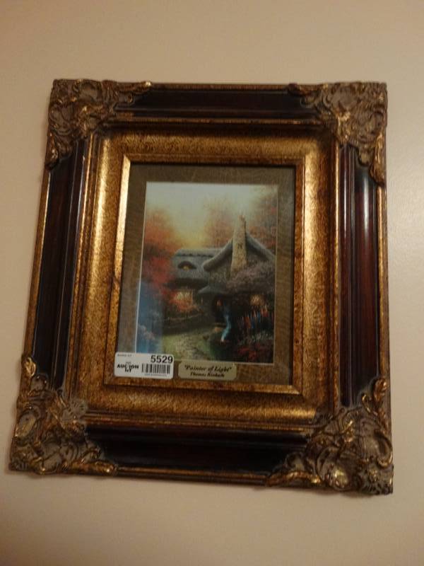 lot 5529 image: Thomas Kincaide  Painter of light framed print