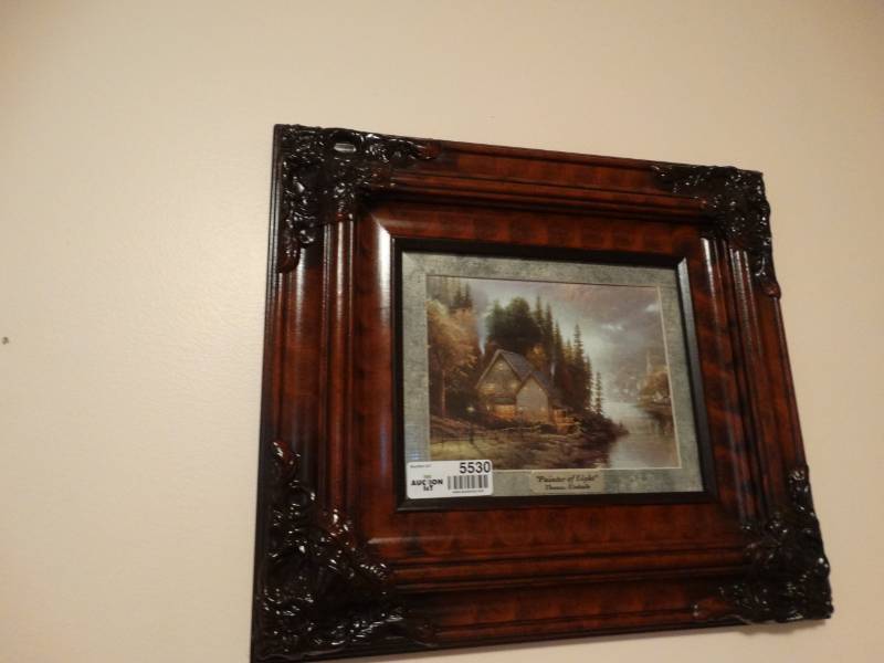 lot 5530 image: Thomas Kincaide  Painter of light framed print