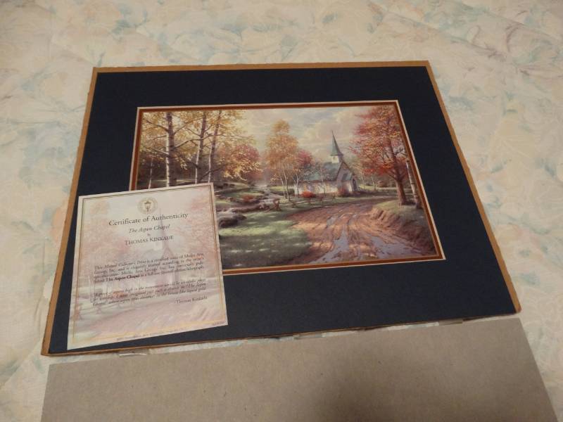 lot 5533 image: Thomas Kinkade The Aspen Chapel print