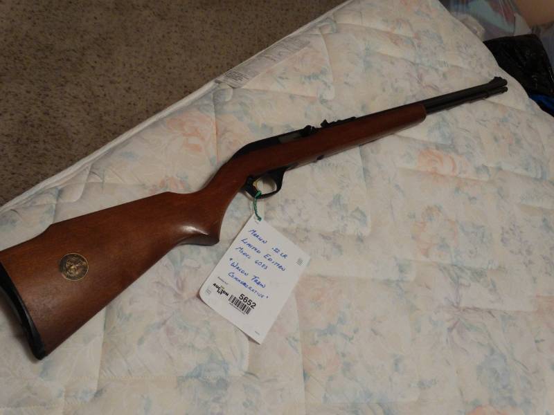 lot 5652 image: Marlin .22 LR limited edition Model 6083  Wagon Train Commemorative