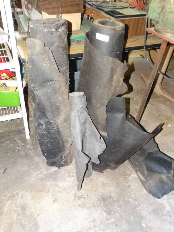 lot 5673 image: Partial rolls of tar paper