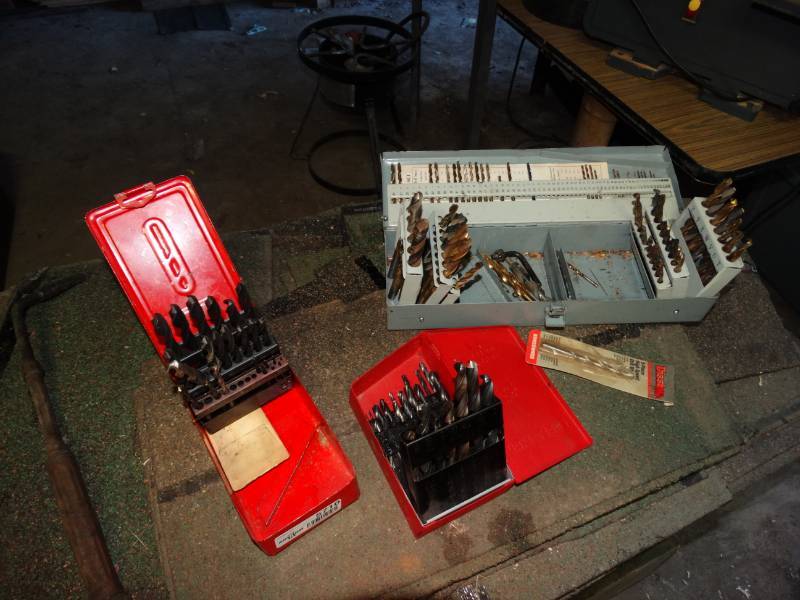 lot 5710 image: 3 sets of drill bits in cases