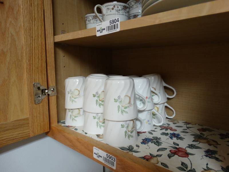 lot 5903 image: Corelle Coordinates Stoneware Mugs