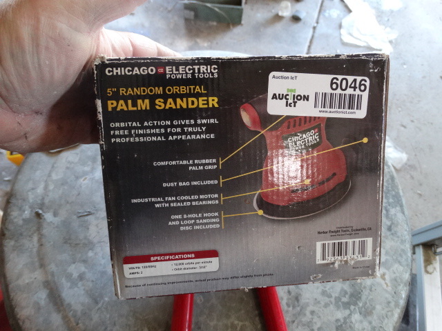 lot 6046 image: 5 palm sander in box