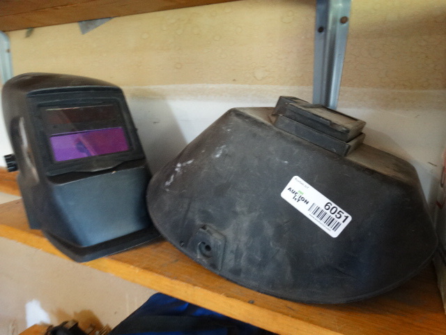 lot 6051 image: 2 welding helmets