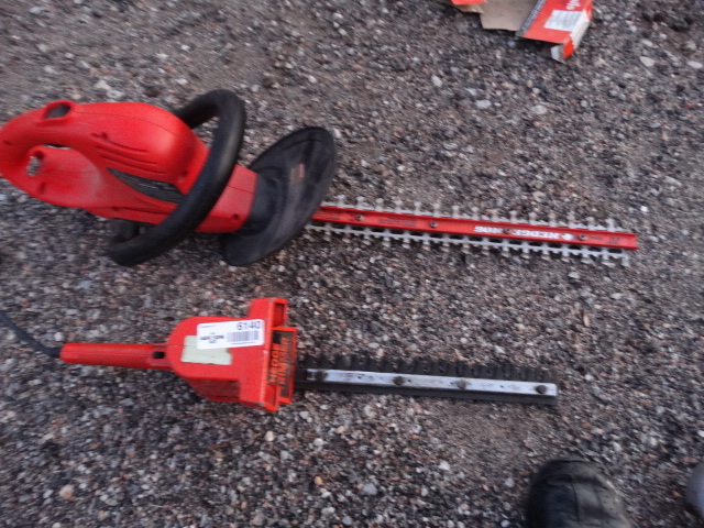 lot 6140 image: 2 electric shrub cutters