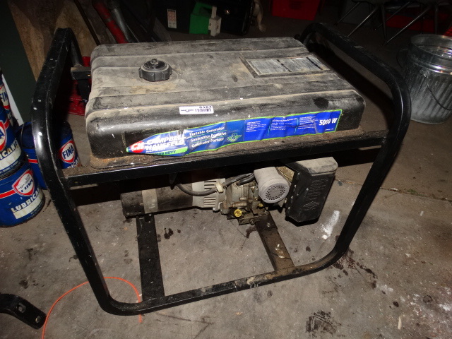 lot 6164 image: Campbell Hausfeld 5000 watt generator