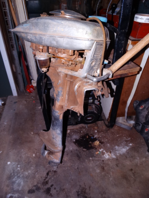 lot 6168 image: Champion gas boat motor