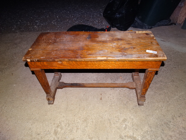lot 6173 image: Old wood piano bench