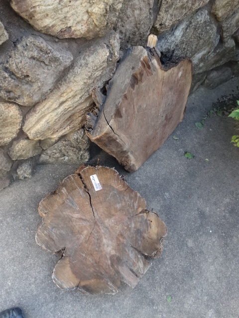 lot 6028 image: 2 pcs live edge wood slabs