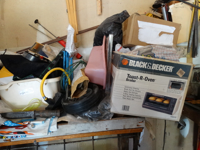 lot 6043 image: Lot of assorted tools hardware & misc.