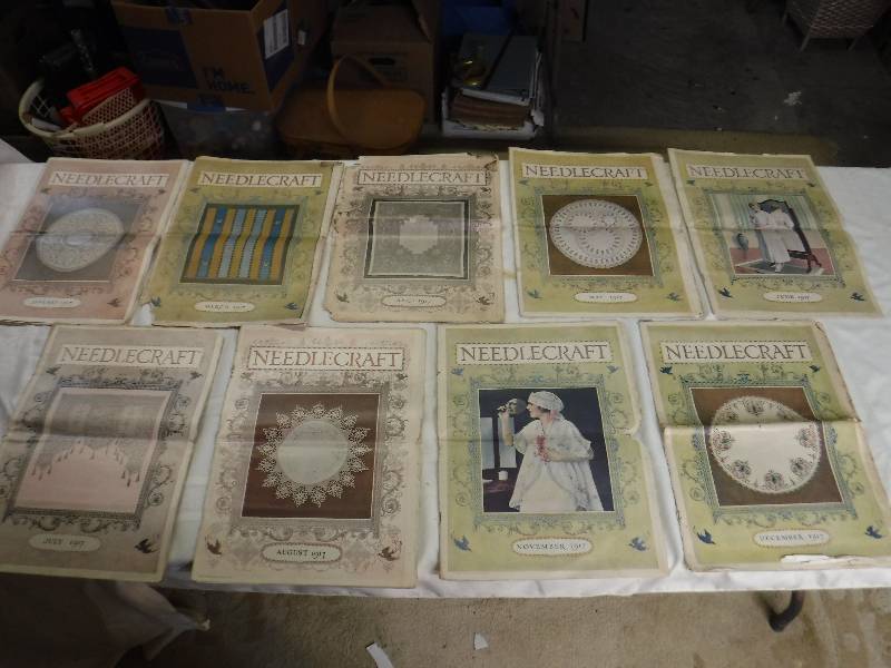lot 8125 image: Huge lot of vintage needlepoint magazines