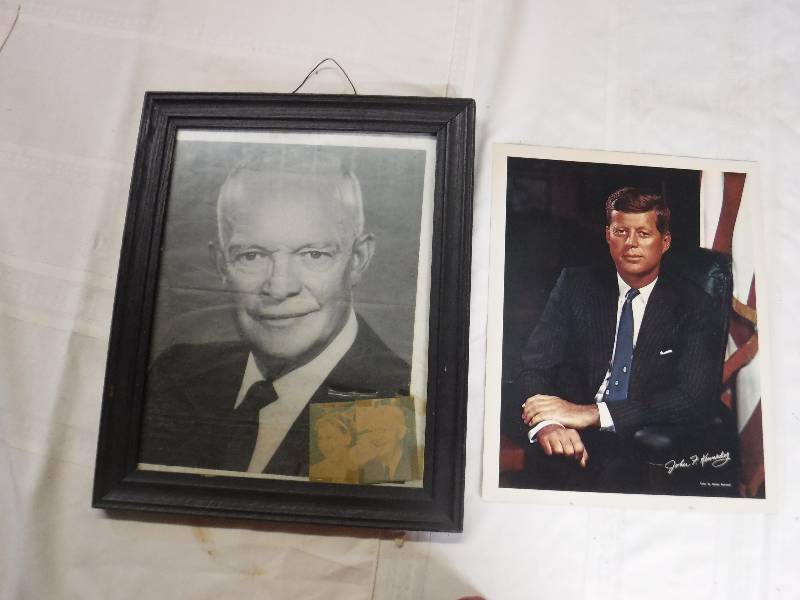 lot 8144 image: Vintage picture of JFK and other president