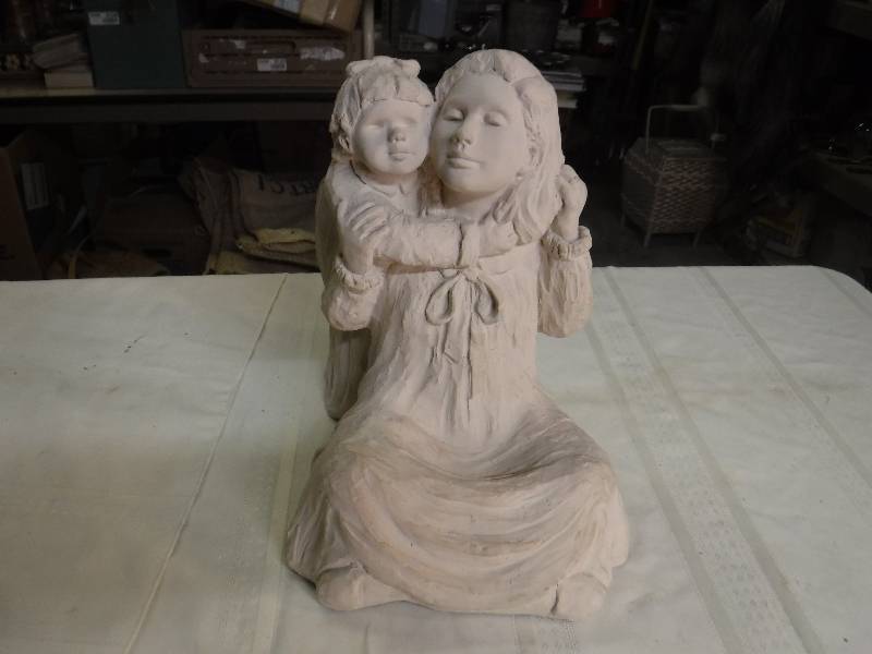 lot 8172 image: Mother and Child sculpture by Austin