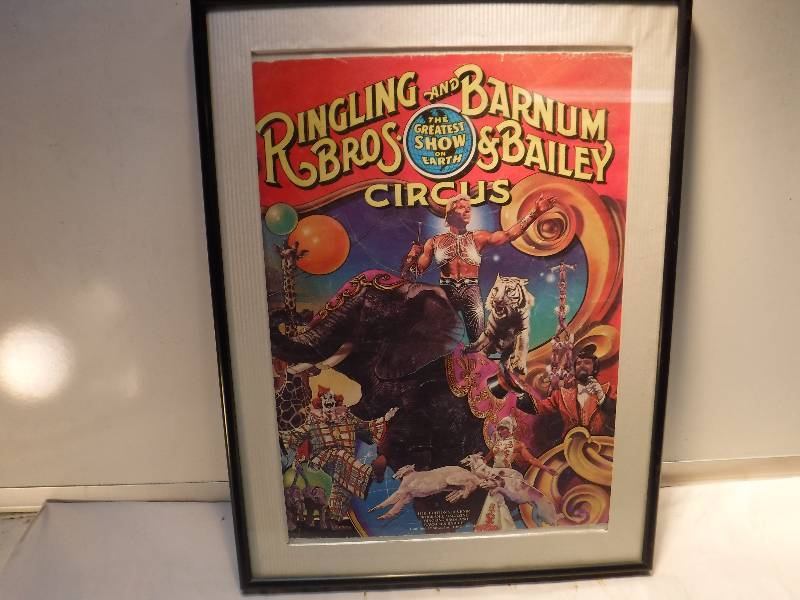 lot 8189 image: Ringling brothers circus framed poster