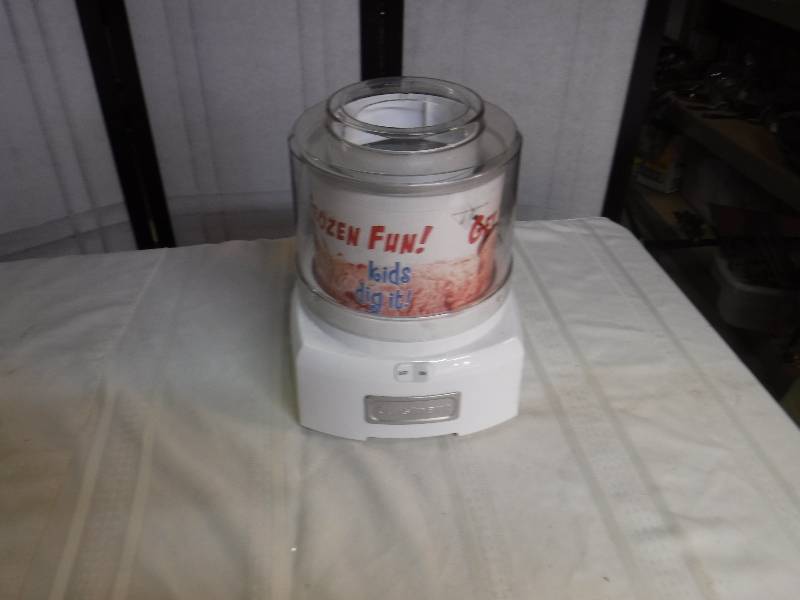 lot 8226 image: Cuisinart ice cream maker