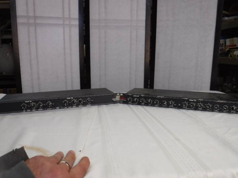 lot 8239 image: pair of dbx DJ music mix items