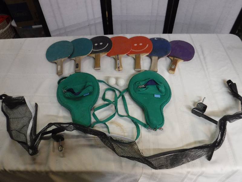 lot 8259A image: ping pong paddles
