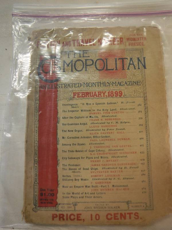 lot 8264 image: The Cosmopolitan magazine from 1899