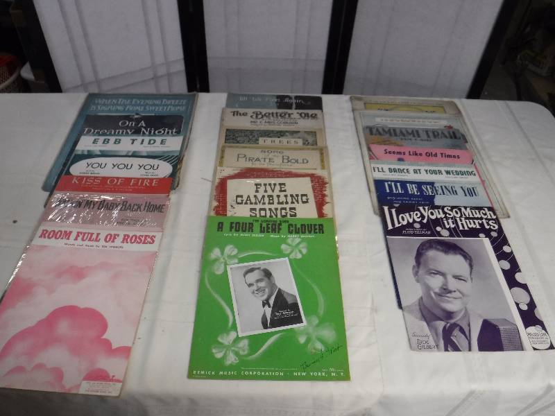 lot 8281 image: Vintage music books lot 3
