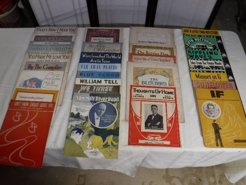 lot 8286 image: Vintage song books lot 7