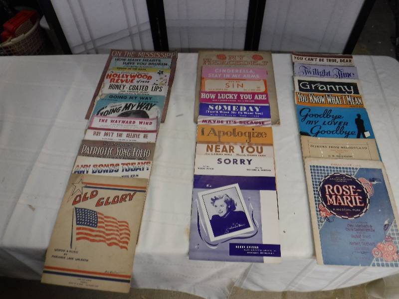 lot 8289 image: Vintage song books lot 10